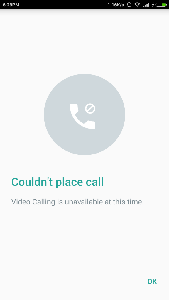 Whatsapp Video Calling Feature