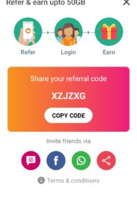 Enter referral code